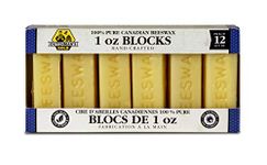 Dutchman’s Gold Beeswax Blocks, 1 oz x 12 Pack | 100% Pure Canadian Cosmetic Grade Beeswax | Handcrafted | Ideal for Candles, Food Wraps, Crafts & DIY Projects