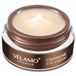 VELAMO ADVANCED Caffeine Eye Cream: for Dark Circles Puffiness Under Eye Bags Wrinkles 15g