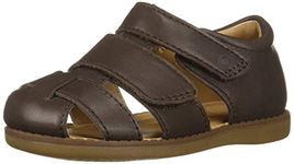 Stride Rite Unisex-Child Emerson Boy's Closed-Toe Sandal brown Size: 5.5 Wide Toddler