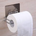 Global Local Tissue/Toilet Paper Roll Holder for Bathroom Kitchen Tissue Roll Holder Tissue Paper Stand Self No Drill Adhesive Towel Holder Bathroom Accessories/Organiser (1, SS Tissue)