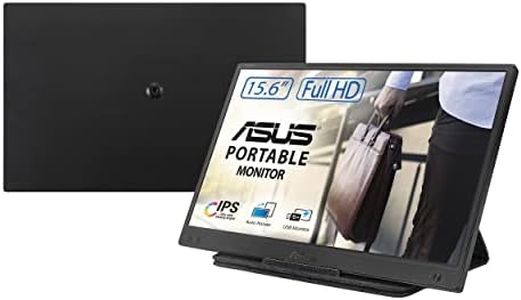 ASUS ZenScreen Portable Monitor 15.6" 1080P FHD Laptop Monitor (MB166B) - IPS USB 3.0 Travel Monitor, Flicker-free and Blue Light Filter w/Smart Cover, External Monitor For Laptop