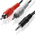 DP Audio Video DC62RCA 3.5mm to 2RCA Stereo Audio Cable