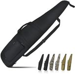 TVDARMO Soft-Rifle-Case Gun-Bag Shotgun case with Accessory Pockets Adjustable Shoulder for Rifle Carrying Case Storage and Transport Black 44/48/52 In (Black(zippered pocket), 52" - Fits Up To 49")