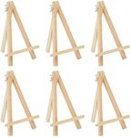 SNOOGG 7 inch Mini Easel Stands for Table Top Display for Displaying Small Canvases, Business Cards, Photos and More.. Pack of 10