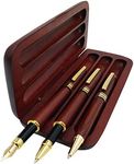 3 Pcs Wooden Pens Set with Gift Cas