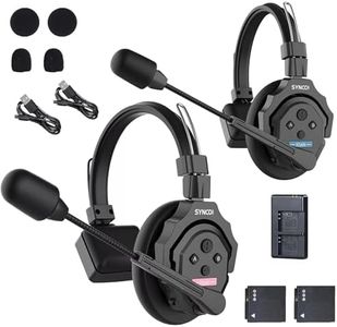 SYNCO XTalk X2 2.4GHz Wireless Headset Intercom System Microphone Random Master Device 350m Operating Range for Movie Shoot Live Show Stage Performance Real-time Monitoring (2Pcs)