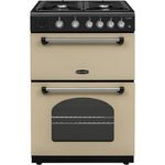 Rangemaster Classic 60 CLA60NGFCR/C 60cm wide Double Oven Gas Cooker with Electric Grill - Cream/Chrome - A+/A Rated