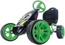 hauck Sirocco Racing Go Kart with Low Profile Rubber Tires, 8 Spoke Rim, and Clutch Free Ride for Toys, Games, and Kids' Pedal Vehicles