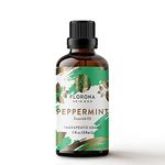 Florona Peppermint Essential Oil 100% Pure & Natural - 1 fl oz, Therapeutic Grade for Hair & Skin Care, Diffuser Aromatherapy, Soap Making, Candle Making
