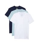 Polo Ralph Lauren Classic Fit Cotton T-Shirts 3-Pack, M, White/Blue / Navy