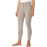 Ovation Ladies Euro Jean Zip Front Knee Patch Breeches
