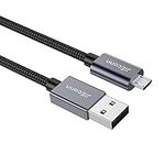 10ft Micro USB Cable,JIEconn Long Micro USB Cable Fast Charging Cord High Speed USB Durable Android Charger Cable for Samsung,Galaxy,Motorola,LG,Nexus,PS4,Android Smartphone Tablets and More-Black