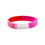 Fundraising For A Cause | Lesbian Pride Flag Silicone Bracelet - Pink Silicone Bracelet for Lesbian Pride (1 Bracelet - Retail)