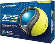 TaylorMade Golf TM24 TP5 Golf Balls Dz, Yellow (12 Pieces Set)