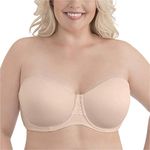 Vanity Fair Women's Beauty Back Strapless Full Figure Underwire Bra 74380, Rose Beige, 34C