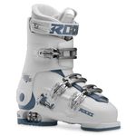 Roces Adjustable Youth Ski Boot - Size 22.5-25.5 - White/Teal