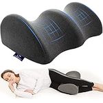 Leg Pillow for Sleeping Hip Pain,Memory Foam Knee Pillow for Side,Back Sleepers, Wedge Contour Knee Support Cushion Pillow for Lower Back/Sciatica Pain Relief, Pregnancy/Washable Cover