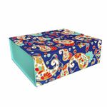 VESTTA -ELEGANCE REDEFINED Gift Box | 12 (L) X10 (B) X4 (H) Inch |Paisley Design | Gold Foiling | Foldable Box For Diwali, Weddings, Christmas, Corporate Gifts, Gift Hampers