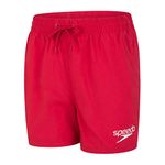 Speedo Junior Boy's 13" Watershorts | Swim Shorts | Swimming Trunks | Quick Dry | Comfort | Chlorine Resistant, Fed Red, S