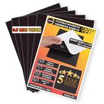 JUKR Self Adhesive 6 x 4 Inches 0.7 mm Thickness Easy to Cut Magnetic Sheets For Art And Craft Work, Make Your Own Peel and Paste Flexible Photograph Custom Fridge Magnetic Stickers (Pack of 6 PCS)