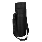 Kuber Industries Bottle Bag | Travel Water Bottle Bag | Bottle Protector Bag | Water Bottle Carrier Bag | Bottle Carry Bag | Adjustable Strap & Zipper Closure | 1 LTR | Black