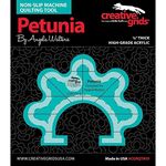 Creative Grids Machine Quilting Tool Petunia – CGRQTA10 – Made in USA Non-Slip Grip Acrylic Quilting & Sewing Template Ruler Free-Motion Quilt Patchwork Design on Domestic Sewing & Longarm Machines