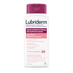 Lubriderm Advanced Moisture Therapy Body Wash, Unscented Nourishing Cleanser with Pro-Ceramide, Vitamin E & Pro-Vitamin B5 Gently Cleanses Itchy, Dry Skin, Fragrance Free, Hypoallergenic, 473mL