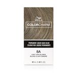 COLORCHARM Permanent Liquid Hair Color for Gray Coverage| 8A Light Ash Blonde | 1.4 Fl oz.