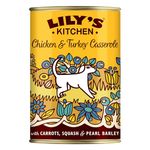 Lily's Kitchen Natural Adult Wet Dog Food Tin Chicken & Turkey 6 x 400g