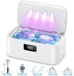 Ultrasonic Jewelry Cleaner,50Khz Professional Jewelry Cleaner Ultrasonic Machine for Jewelry, Eyeglasses, Rings, Watch Strap, Dentures, 304 Stainless Steel Tank