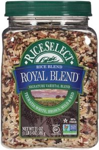 RiceSelect Royal Blend, Blend Of Texmati White, Brown, Red, And Wild Rice, Premium Gluten Free Rice, Non-GMO, 21 Ounce Jar