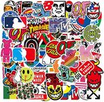 Yzwuyou 101pcs Skateboard Stickers Pack Non-Repeat Cool Sticker Pack Waterproof Reusable Vinyl Brand Stickers for Adults Teens Boys Graffiti Cars Guitar Travel Luggage Helme Furniture Bike Laptop