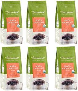 Teeccino Maca Chocolaté Chicory Coffee Alternative - Ground Herbal Coffee That’s Prebiotic, Caffeine Free & Acid Free, Dark Roast, 11 Ounce (Pack of 6)