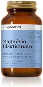 ECOGENETICS - Magnesio Bisglicinato 120 Cápsulas | Suplemento Magnesio para Reducir Cansancio | Mejora el Sistema Nervioso y Presión Arterial | Fortalece el Sistema Inmunitario y la Salud Dental