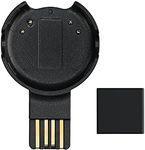 kwmobile USB Cable Charger Compatible with Polar Verity Sense / OH1 Cable - Charging Cord for Smart Watch - Black