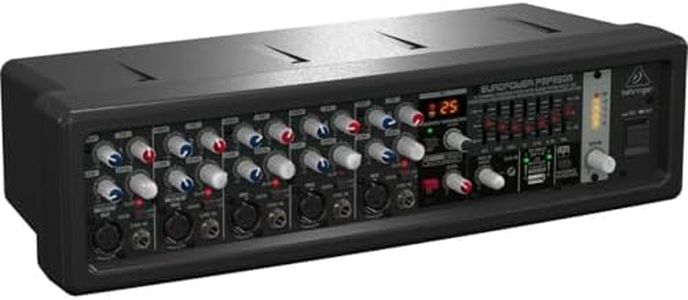 Behringer EUROPOWER PMP550M 500 Watt 5 Channel Powered Mixer with Klark Teknik Multi-FX Processor, FBQ Feedback Detection System and Wireless Option