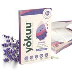 YOKUU Probiotic Laundry Sheets| 64 Loads | Lavender Scented | Travel Washing Detergent| Eco Laundry Detergent Sheets