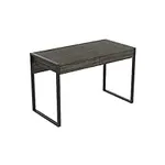 Safdie & Co. Computer Desk 47inch for Home Office and Small Spaces with 2 Drawers Dark Grey with Black Metal. Ideal for Writing, Gaming, Study, Work from Home.