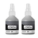 Teqbot Ink for Brother DCP T220 T420 T520 T820 T920 T310 T510 T710 Printers (2 Black)