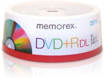 Memorex 8.5GB 8X Double Layer DVD+R 25pk Spindle