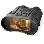 Night Vision Goggles, 4K HD Night Vision Binoculars with 7X Digital Zoom, 3'' HD Screen & Rechargeable Battery for Camping & Security, with 32GB TF Card for Photos and Videos, Gifts for Men Him Dad