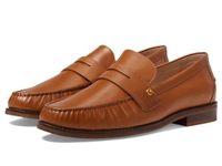 Cole Haan Women's Lux Pinch Penny Loafer, Pecan Leather, 9 Wide