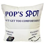 Pop Gifts Dad Grandpa Gifts, 2-Pocket 2-Sided Pop Pillow Covers 18x18 Inch, Fathers Day Birthday Christmas Stocking Stuffers Thanksgiving Day Gifts (POP)