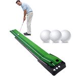 Signstek Indoor Outdoor Golf Auto Return Putting Trainer Mat