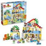 LEGO DUPLO Town 3 in 1 Family House 10994 Educational STEM Building Toy Set for Toddlers Ages 3 and Up, for Kids, Car Toy and 3 Floor House Lets The Whole Family Build, Play and Learn