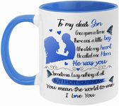 MAGIOO to My Dear Son Coffee Mug,Happy Birthday Father's Day Christmas Gifts for Son,Best Son Ever Gifts Mug,I Love My Son Gift Tea Cup