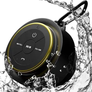 iFox iF012 Bluetooth Shower Speaker - Certified Waterproof - Wireless It Pairs Easily to All Your Bluetooth Devices - Phones, Tablets, Computer, Radio