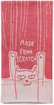 Blue Q Made from Scratch Woven Jacquard Dish Towel - Funny Kitchen Towels, 100% Cotton, Durable, Soft & Super Absorbent, Machine Washable & Fade-Resistant, Functional Gift Ideas, Size 28" x 21"