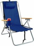 Rio Brands High Back Steel Backpack Beach Chair by WearEver - Blue