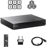 Sony BDP-S1700 Multi Region Blu-ray DVD, Region Free Player 110-240 volts, HDMI Cable & Dynastar Plug Adapter Package Smart / Region Free